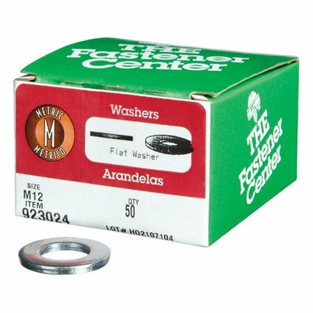 HOMECARE PRODUCTS 923024 12 mm Flat Metric Washer In Steel, 50PK HO3314117